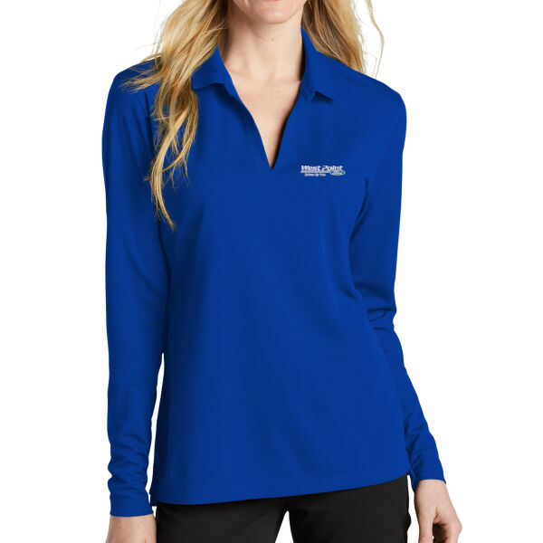 West Point Ford - Ladies Dri FIT Micro Pique 2.0 Long Sleeve Polo Thumbnail