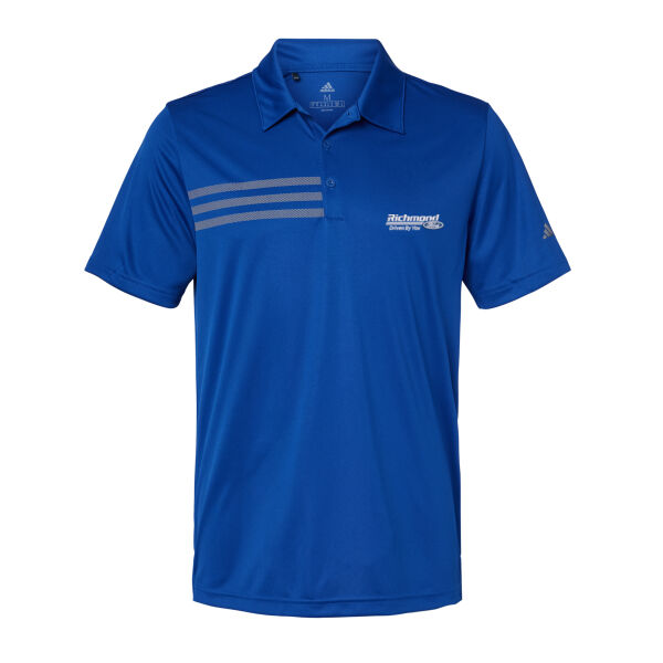 Choose Your Embroidered Logo - 3-Stripes Chest Polo Thumbnail