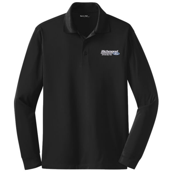 Choose Your Logo - Long Sleeve Micropique Sport Wick ® Polo Thumbnail